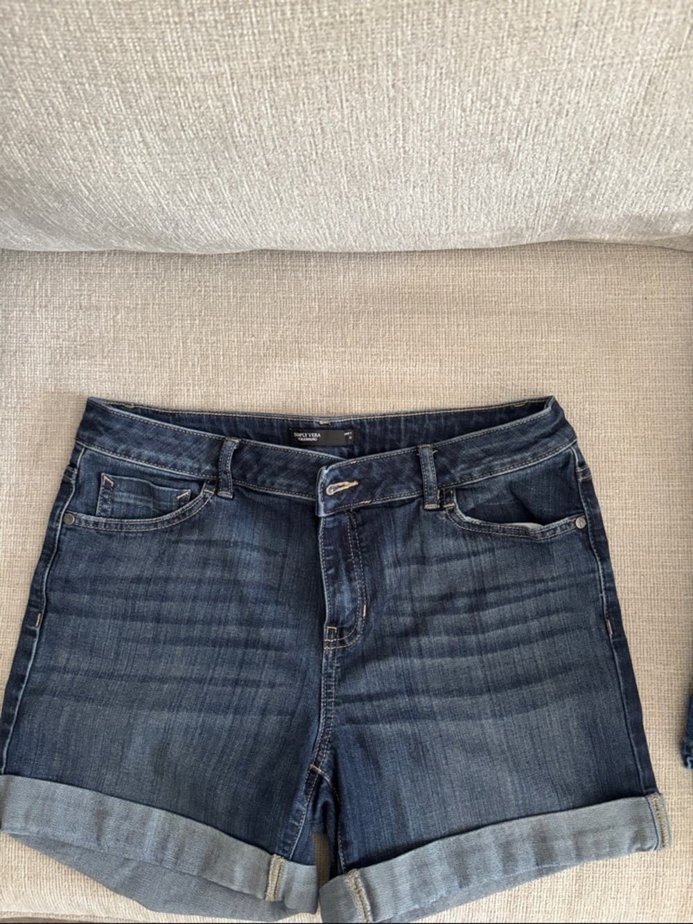 Women’s Boyfriend Denim Shorts in Dark Blue
